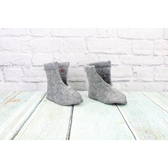 LL Bean Toddler Gray Wool Winter Boot Liners Warm Inserts Size 9 - Picture 3 of 8